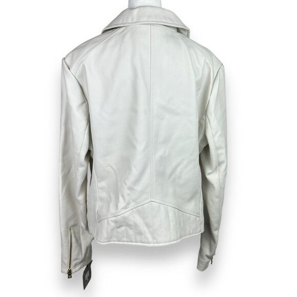 NWT Marc New York White Faux Leather Jacket Size XL - Picture 3 of 13